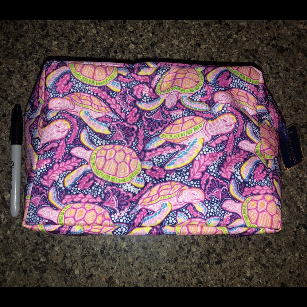 NEW Simply Southern Cosmetic Makeup Bag Turtles